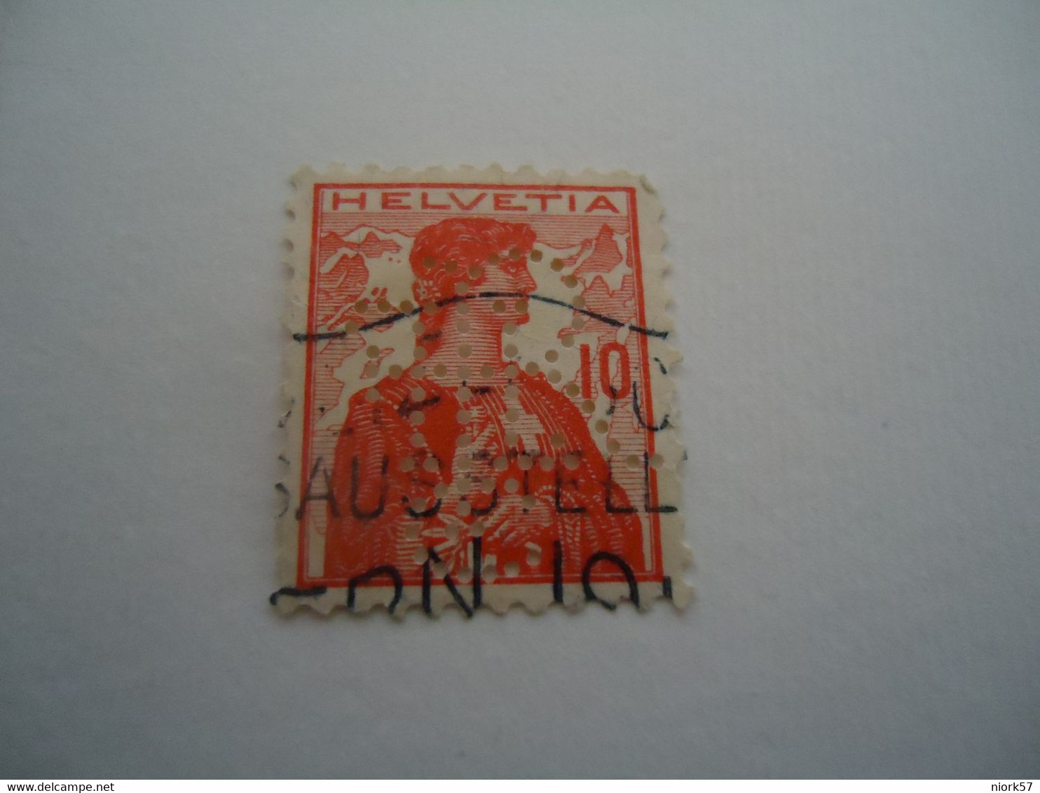 SWITZERLAND  USED STAMPS  PERFINS PERFIN - Perforés