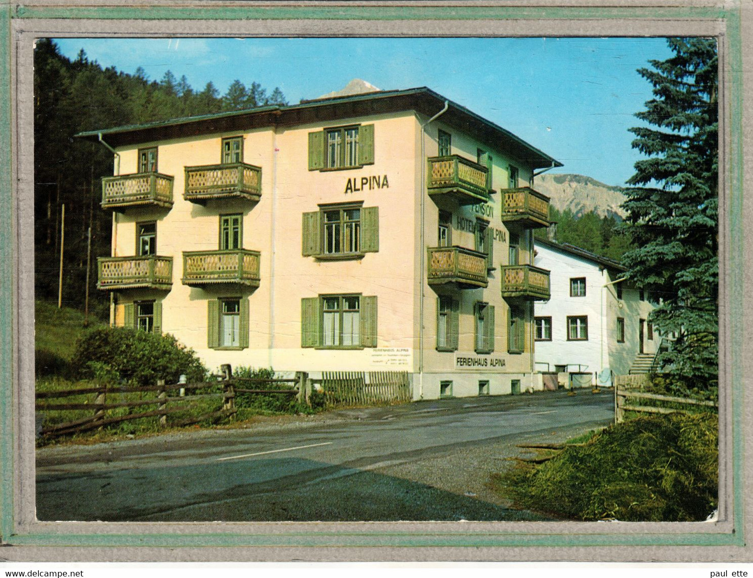 CPSM (Suisse-GR Grisons) TSCHIERV - Ferienhaus Alpina In 1982 - Tschierv