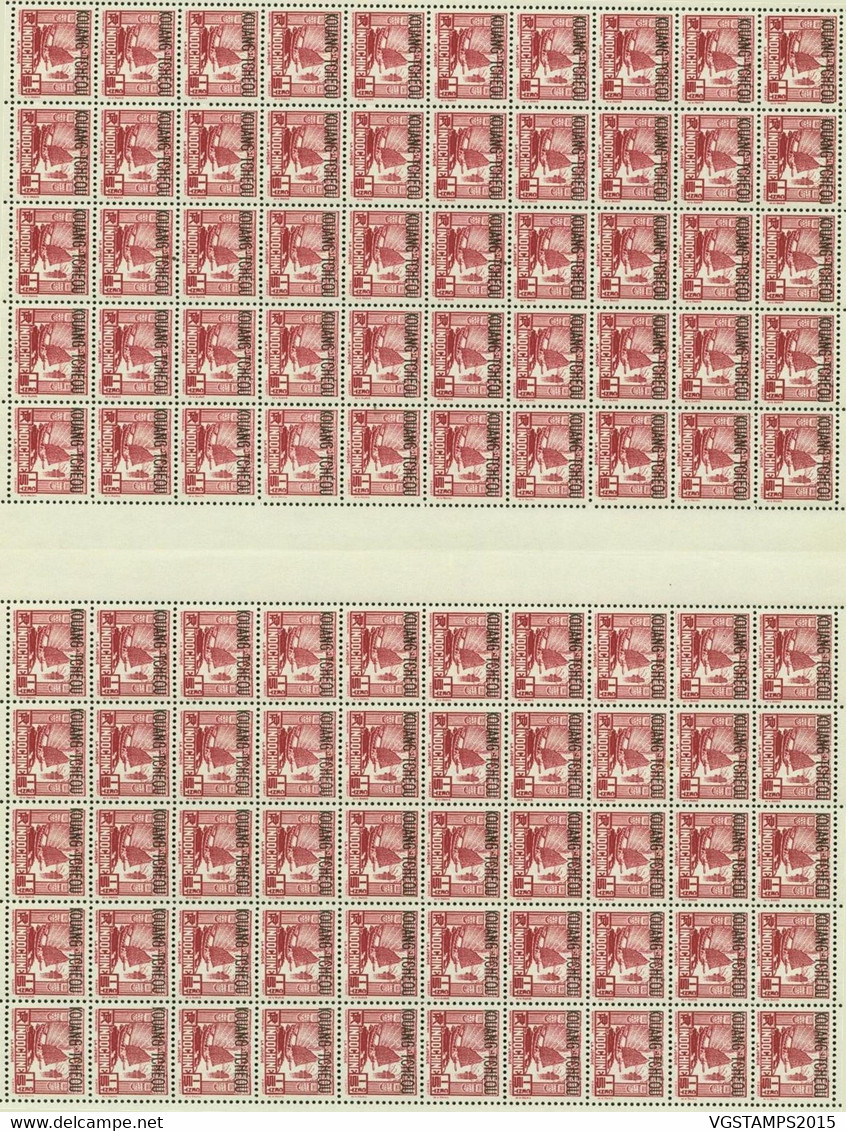 Chine 1937 - "KOUANG TCHEOU"-Bureau Français - Timbres Neufs. Yv. Nº 98. Feuille De 100................ (EB) DC.11344 - Autres & Non Classés