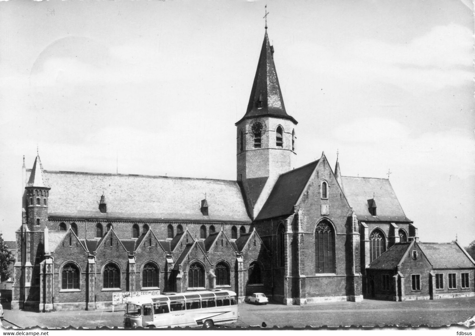 1974 STEKENE - KERK VAN HET H. KRUIS - KAART NAAR ITALIE - UITG. DRUKKERIJ VAN HOYE D48,65 - ZIE MOOIE AFSTEMPELING MET - Stekene