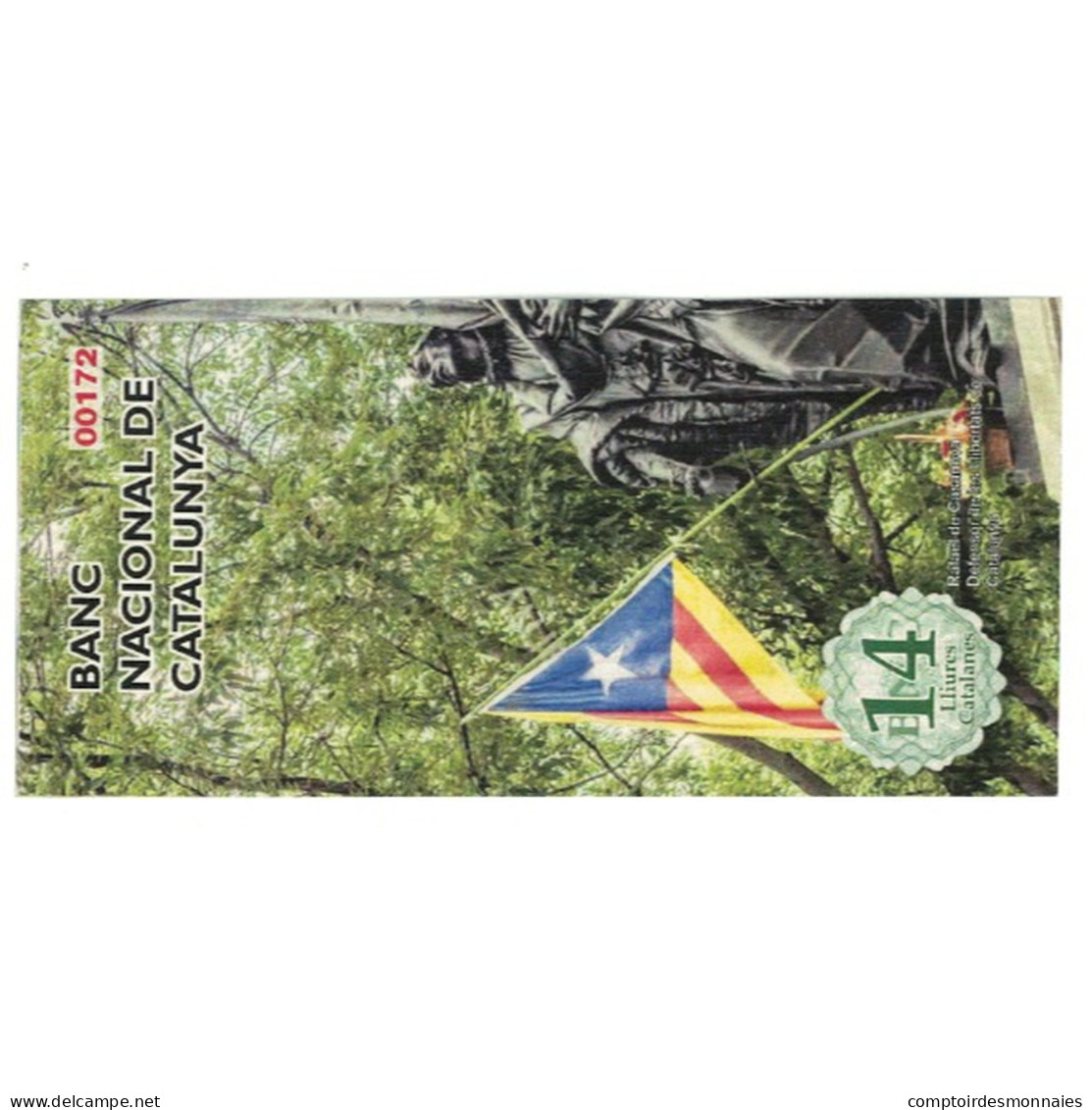 Billet, Espagne, Billet Touristique, 2019, 14 LILIUARES CATALANES, NEUF - [ 8] Fictifs & Specimens