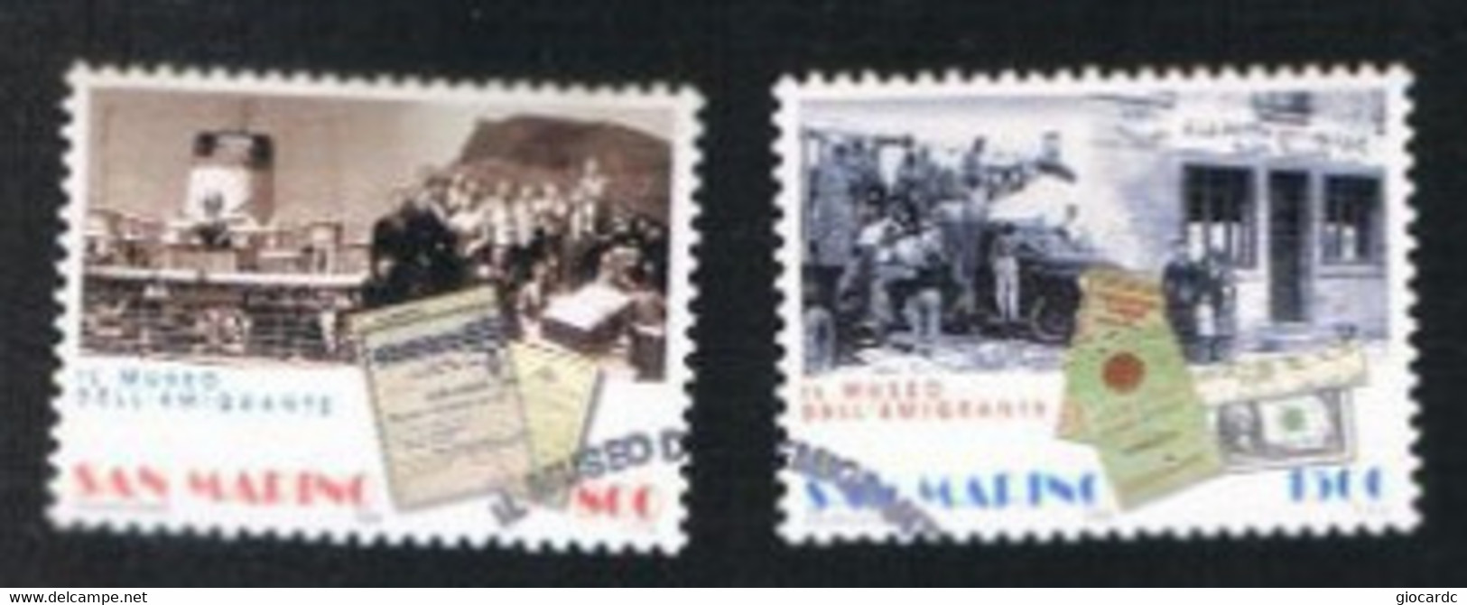 SAN MARINO - UN 1622.1623 - 1998  MUSEO DELL' EMIGRANTE (COMPLET SET OF 2)  - USED° - Oblitérés