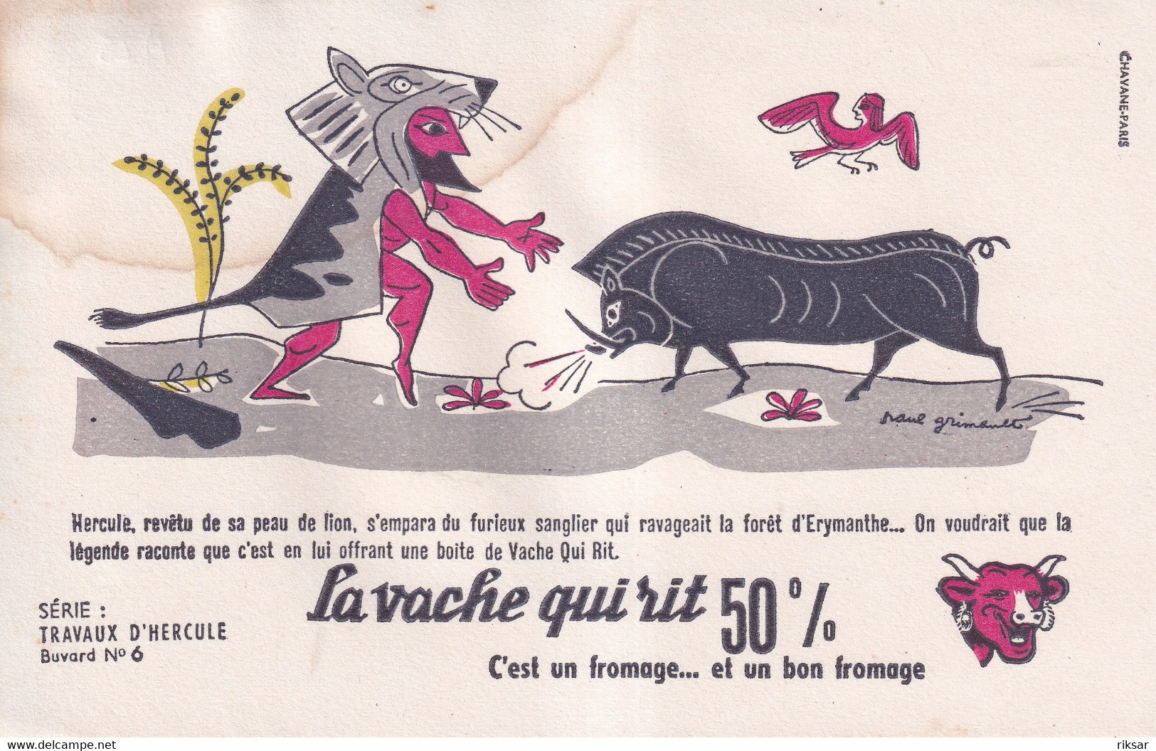 BUVARD(FROMAGE LA VACHE QUI RIT) - F