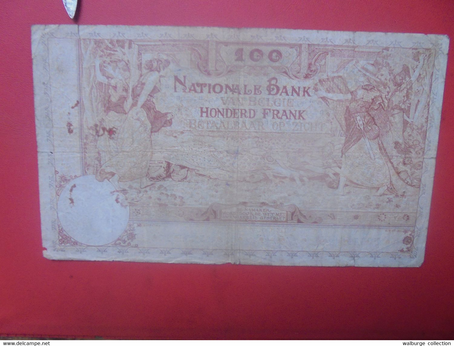 BELGIQUE 100 Francs 1914 Circuler-très Petite Déchirure (B.27) - 100 Francs