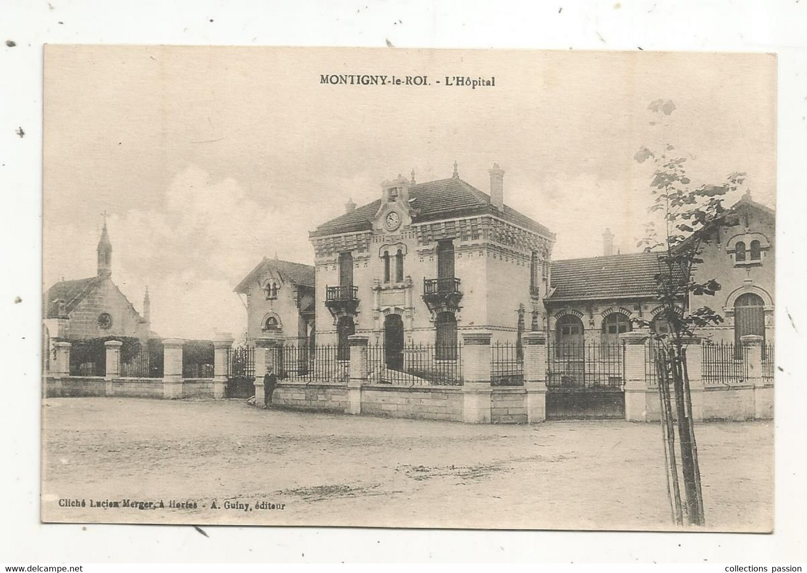 Cp, 52,  MONTIGNY LE ROI, L'hôpital,  écrite 1915 - Montigny Le Roi