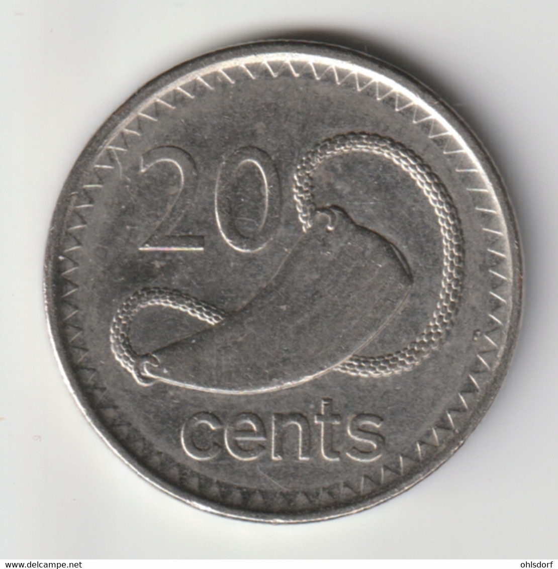 FIJI 2009: 20 Cents, KM 121 - Fiji