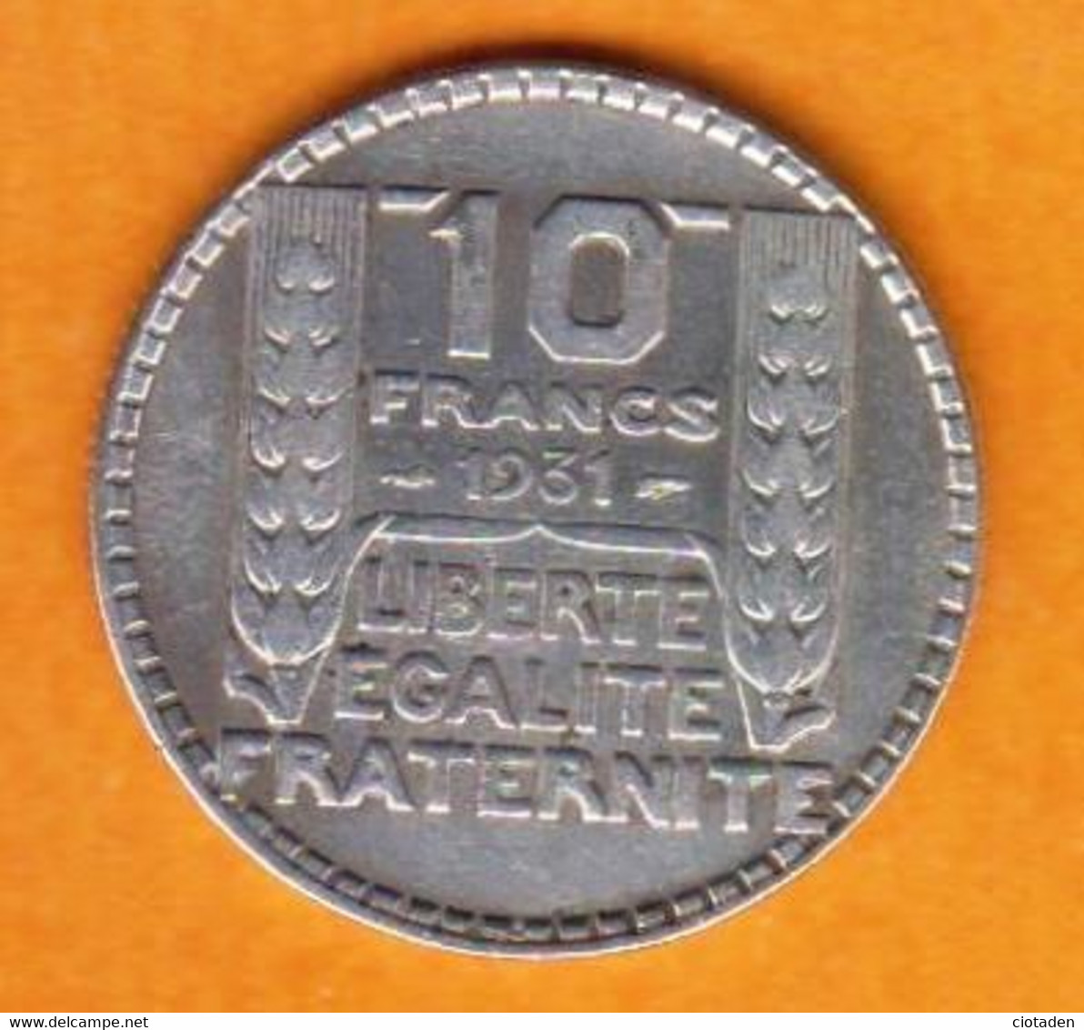 France - 10F Turin - ARGENT - 1931 - 10 Francs