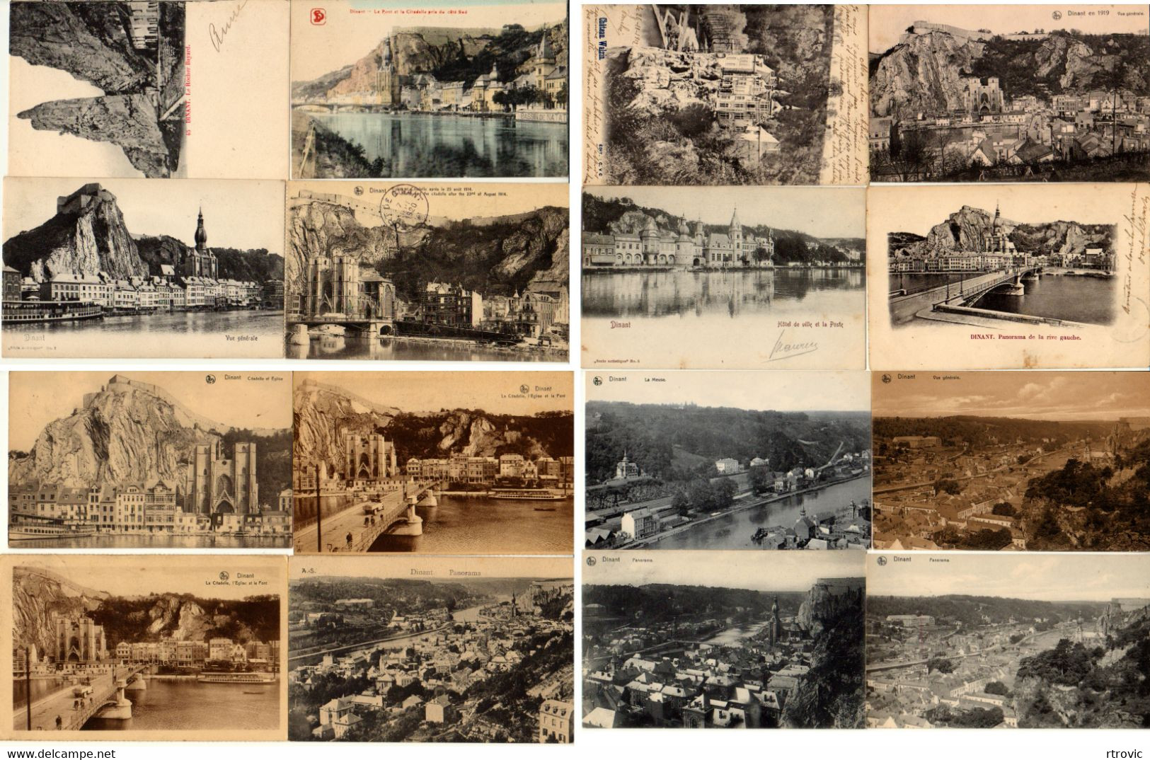 Dinant 16 Cartes Postales Anciennes - Collections & Lots