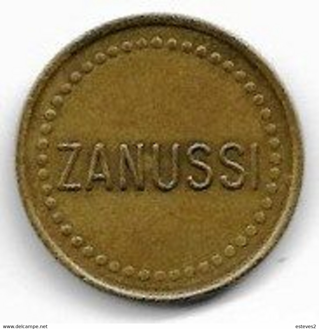 ZANUSSI , Token , Jeton , Ficha - Gewerbliche