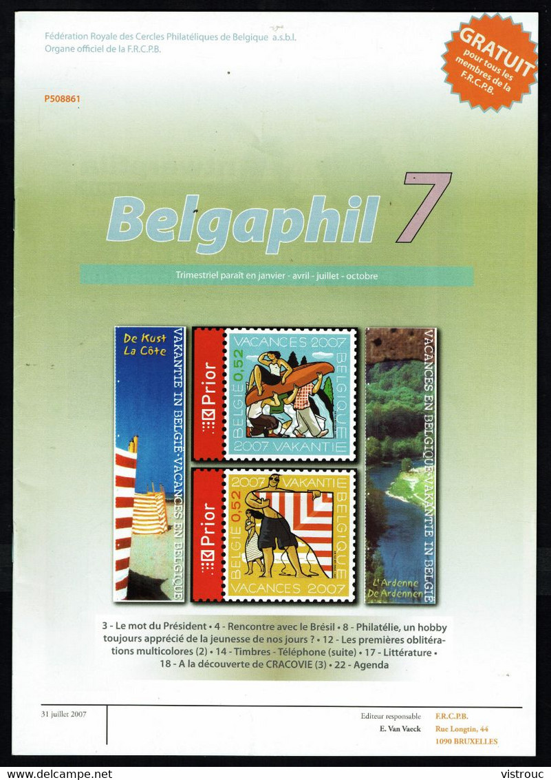 BELGAPHIL - N° 7 - Juillet 2007. - Français (àpd. 1941)