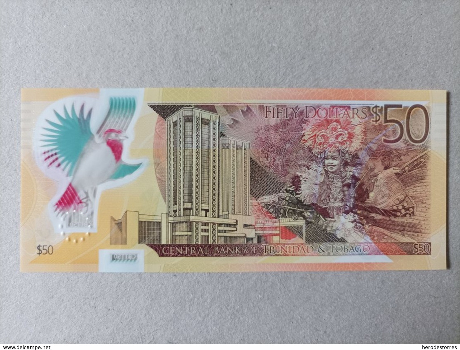 Billete De Trinidad Y Tobago De 50 Dólares, Año 2015, UNC - Trinité & Tobago