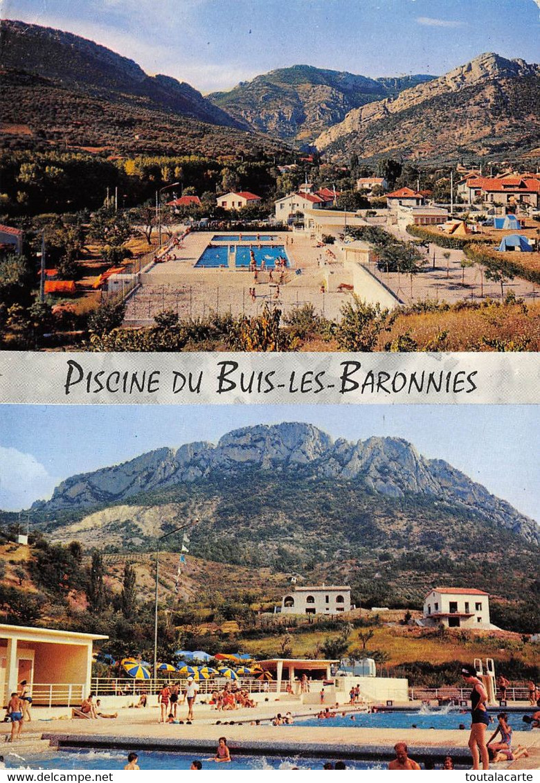 CPSM 26 BUIS LES BARONNIES PISCINE    Grand Format  15 X 10,5 Cm - Buis-les-Baronnies