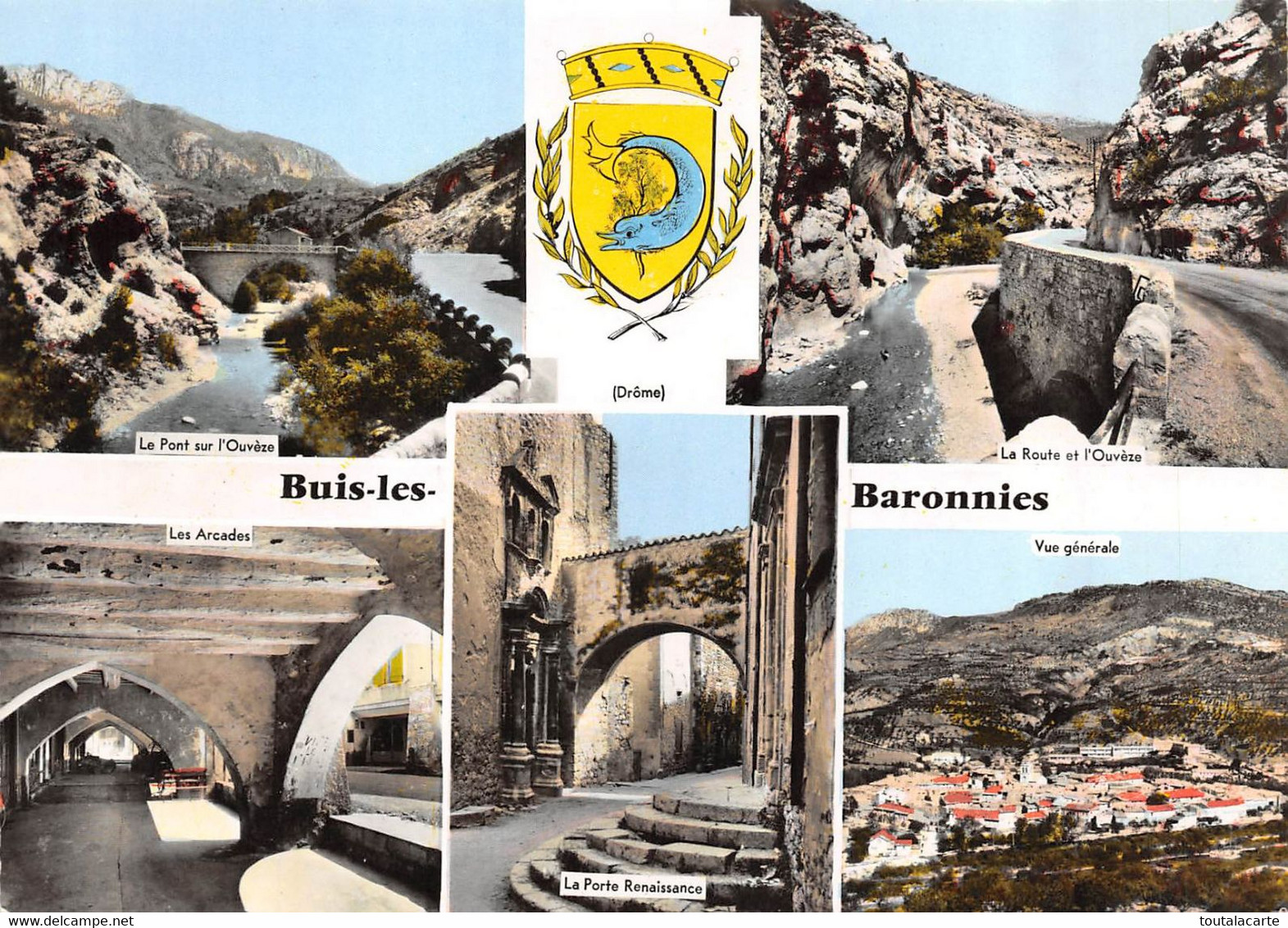 CPSM 26 BUIS LES BARONNIES MULTI VUES    Grand Format  15 X 10,5 Cm - Buis-les-Baronnies