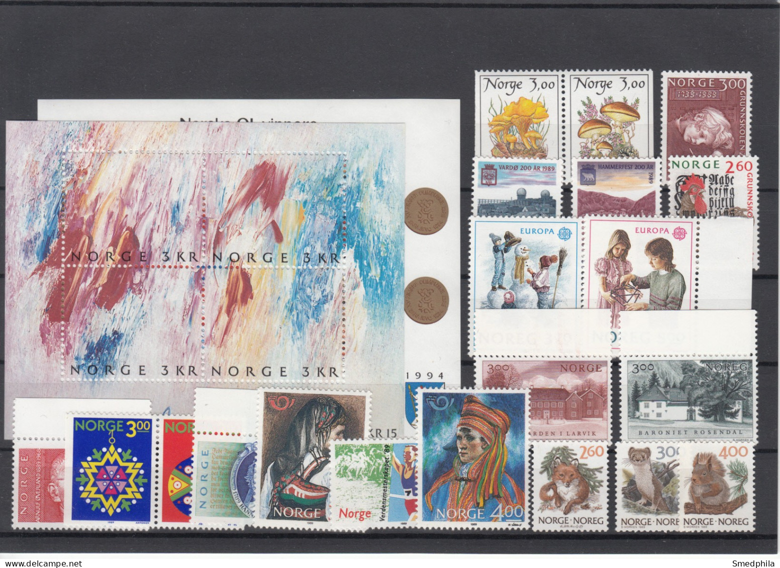 Norway 1989 - Full Year MNH ** - Full Years