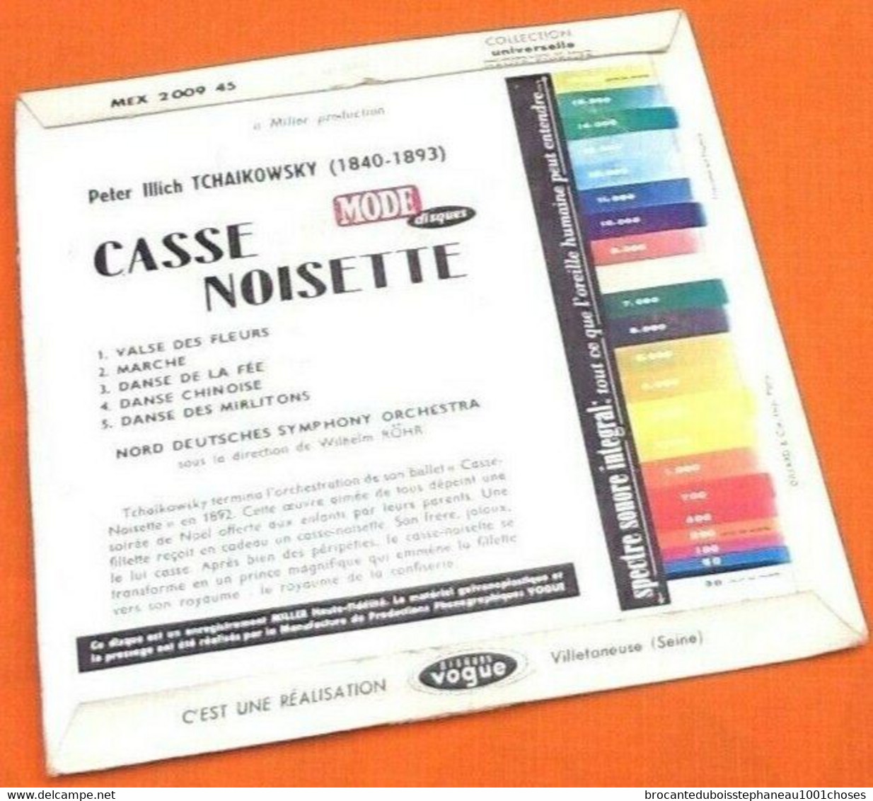 Vinyle 45 Tours Tchaïkovski  Casse-Noisette Mode Disques 200945 - Classical