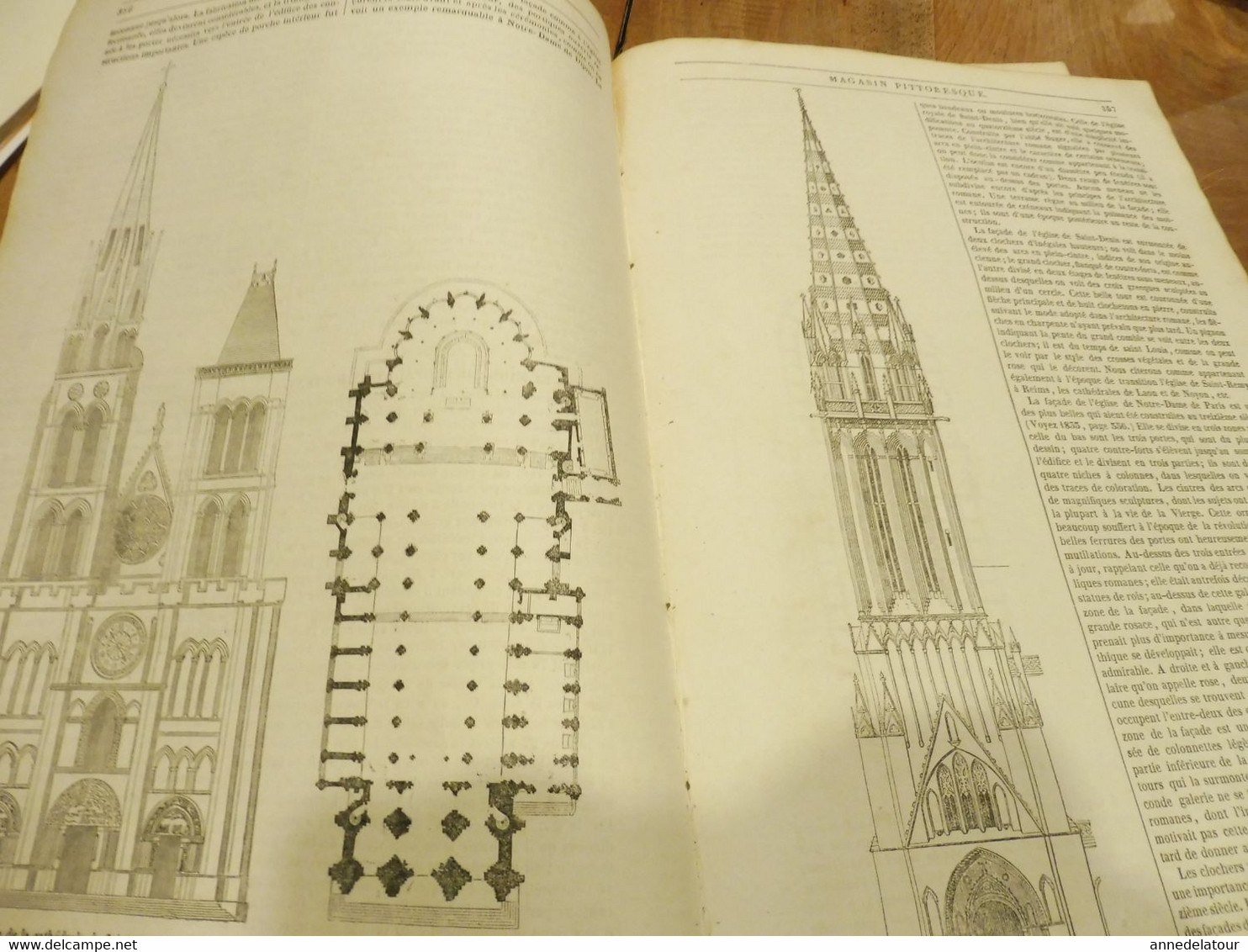 1839 CADIZ  (Andalousie, Espagne) ; Cathédrales (Notre-Dame-de-Paris , Reims, Saint-Denis, Caen, Etc)