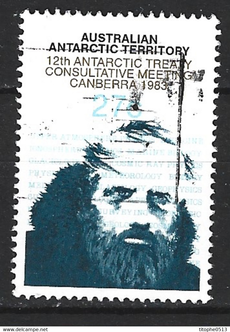 ANTARCTIQUE AUSTRALIEN. N°60 Oblitéré De 1983. Réunion Consultative Sur Le Traité Antarctique. - Antarctisch Verdrag