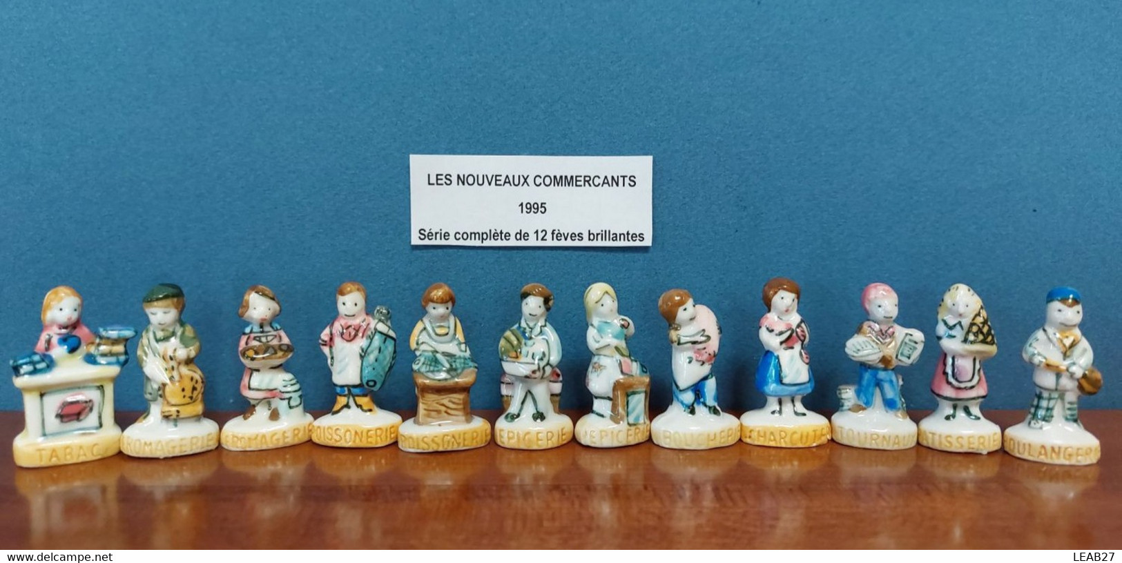 LES NOUVEAUX COMMERCANTS - SERIE COMPLETE DE 12 FEVES - 1995 - Personnages