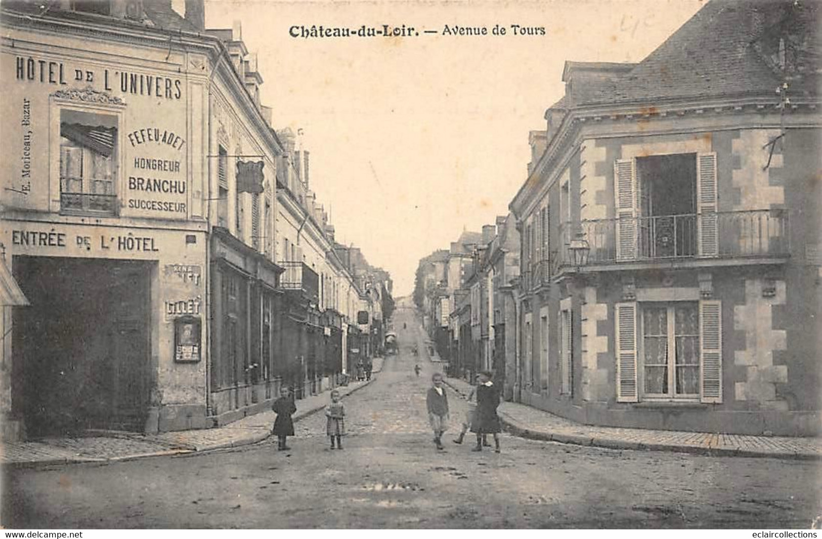 Château Du Loir         72     Avenue De Tours. Hotel De L'Univers       (voir Scan) - Chateau Du Loir