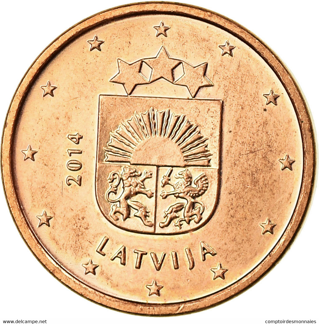 Latvia, Euro Cent, 2014, SUP, Copper Plated Steel, KM:150 - Lettonia