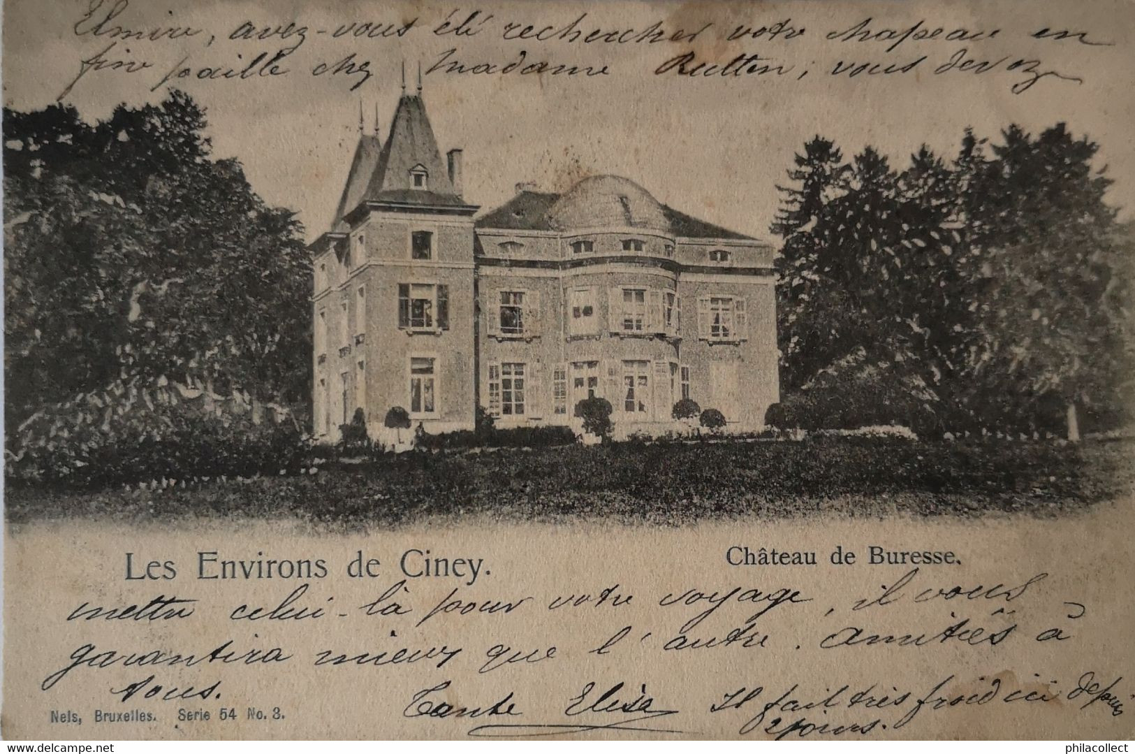 Environs De Ciney // Chateau Dr Buresse 1905 Vlekkig - Ciney