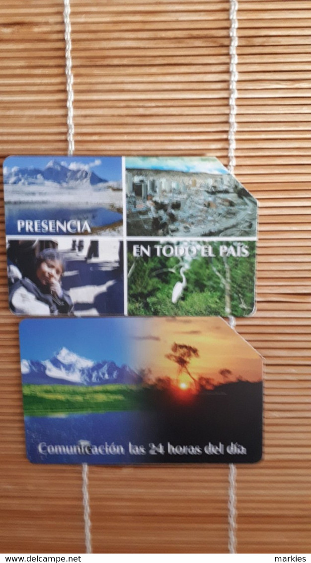 2 Phonecard  Bolivia UsedRare ! - Bolivia