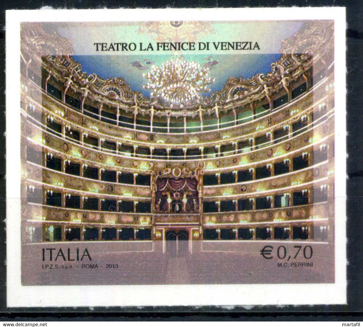 Repubblica Varietà - 2013 Fenice Di Venezia Non Dentellato MNH  ** - Abarten Und Kuriositäten