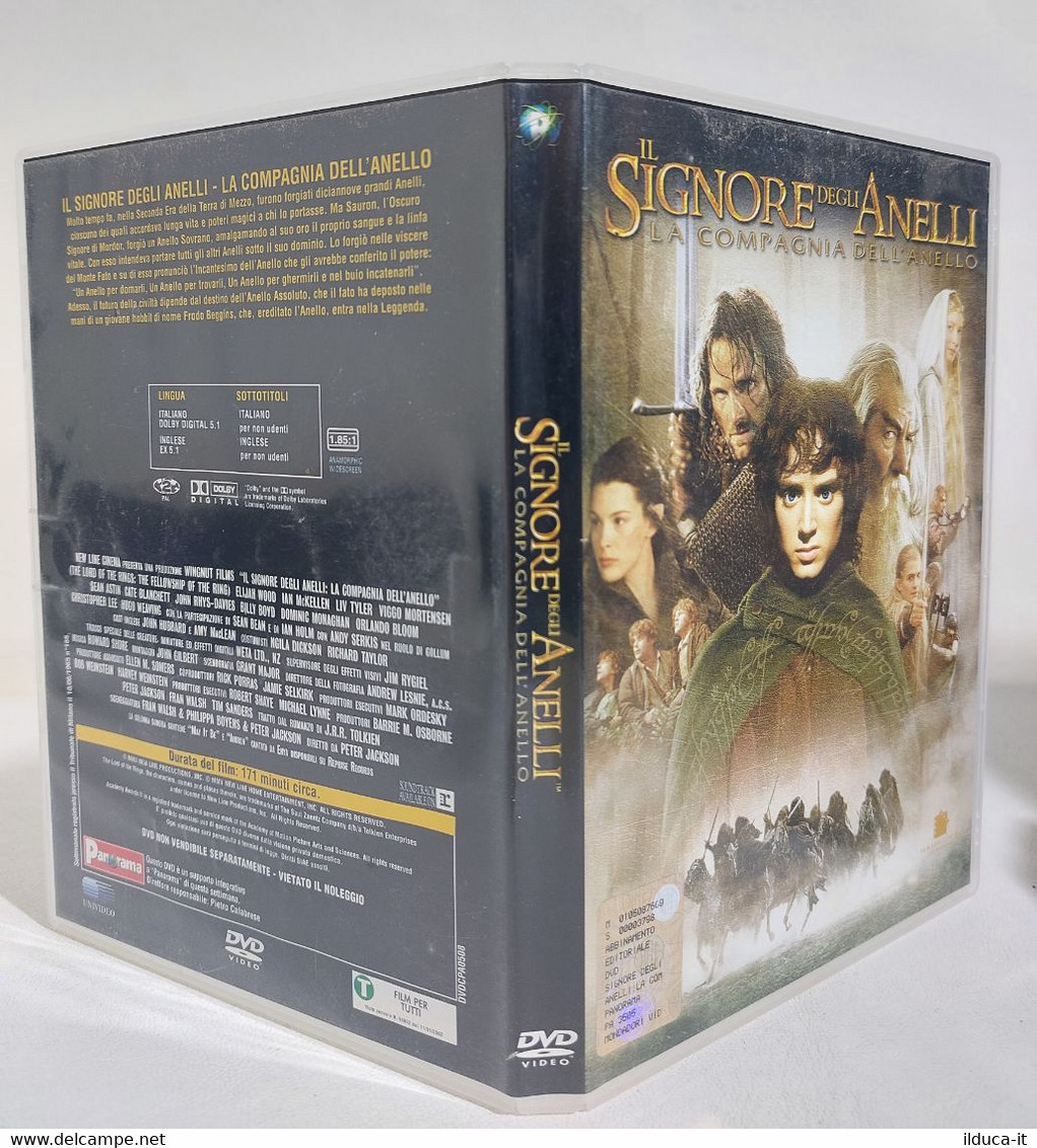 I109499 DVD - IL SIGNORE DEGLI ANELLI La Compagnia Dell'anello - Panorama 2001 - Fantasy