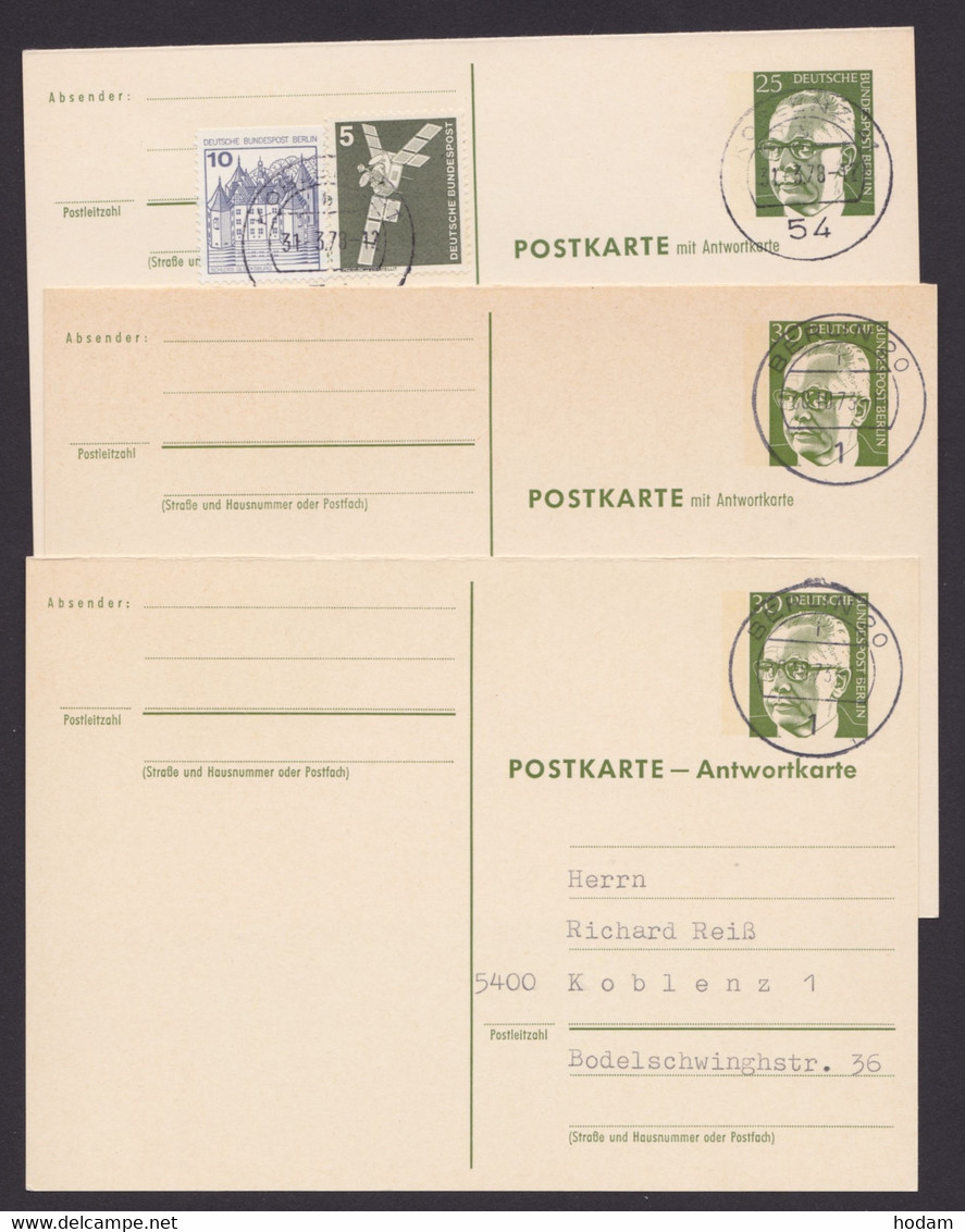 P 88, P 89 F + A, Gebraucht, Alle Ohne Text - Cartes Postales - Oblitérées