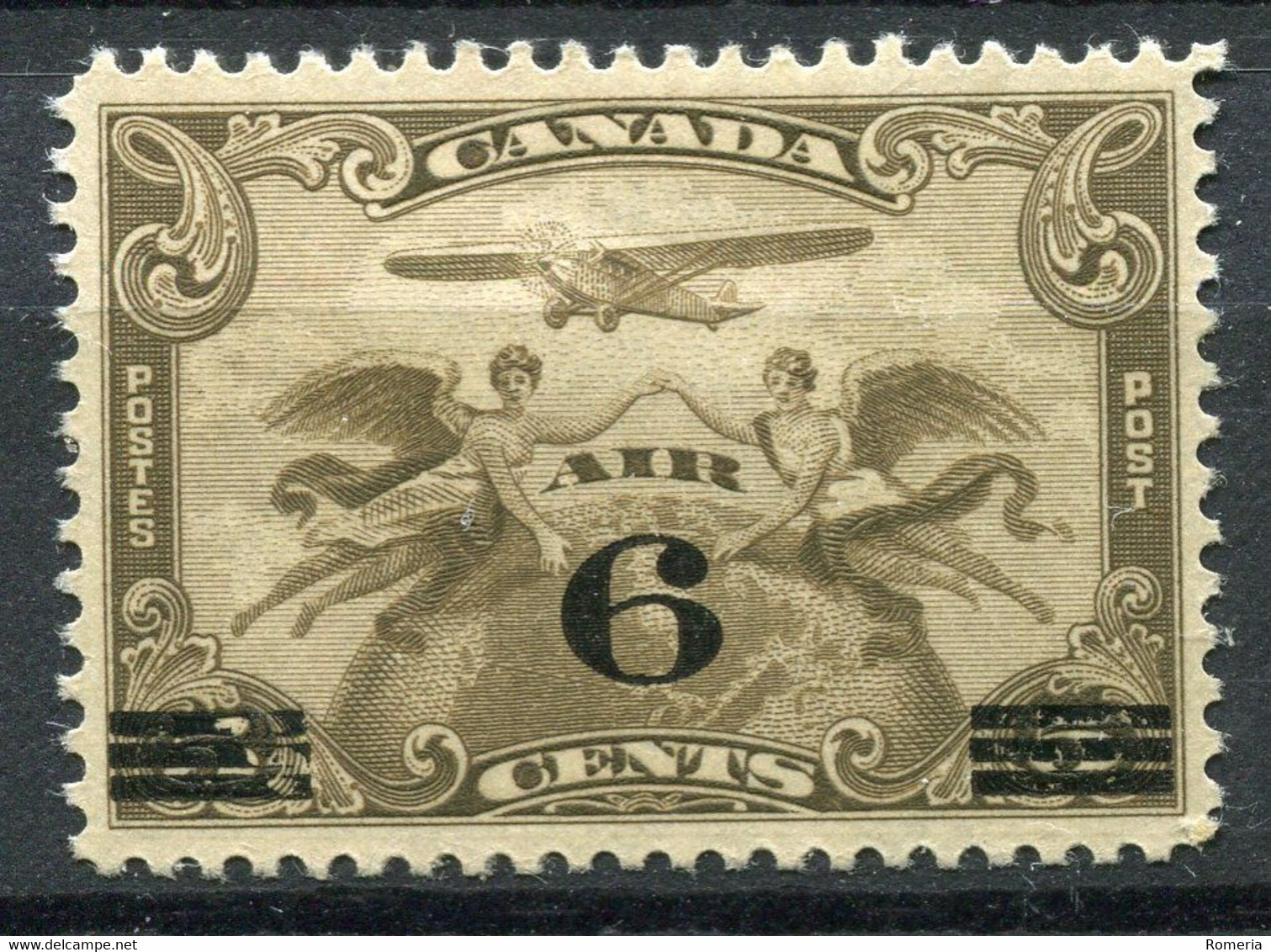 Canada - 1932 - Yt PA 3 - Poste Aérienne - ** Mais Trace De Charnière - Sellos Aéreos Semi-oficiales