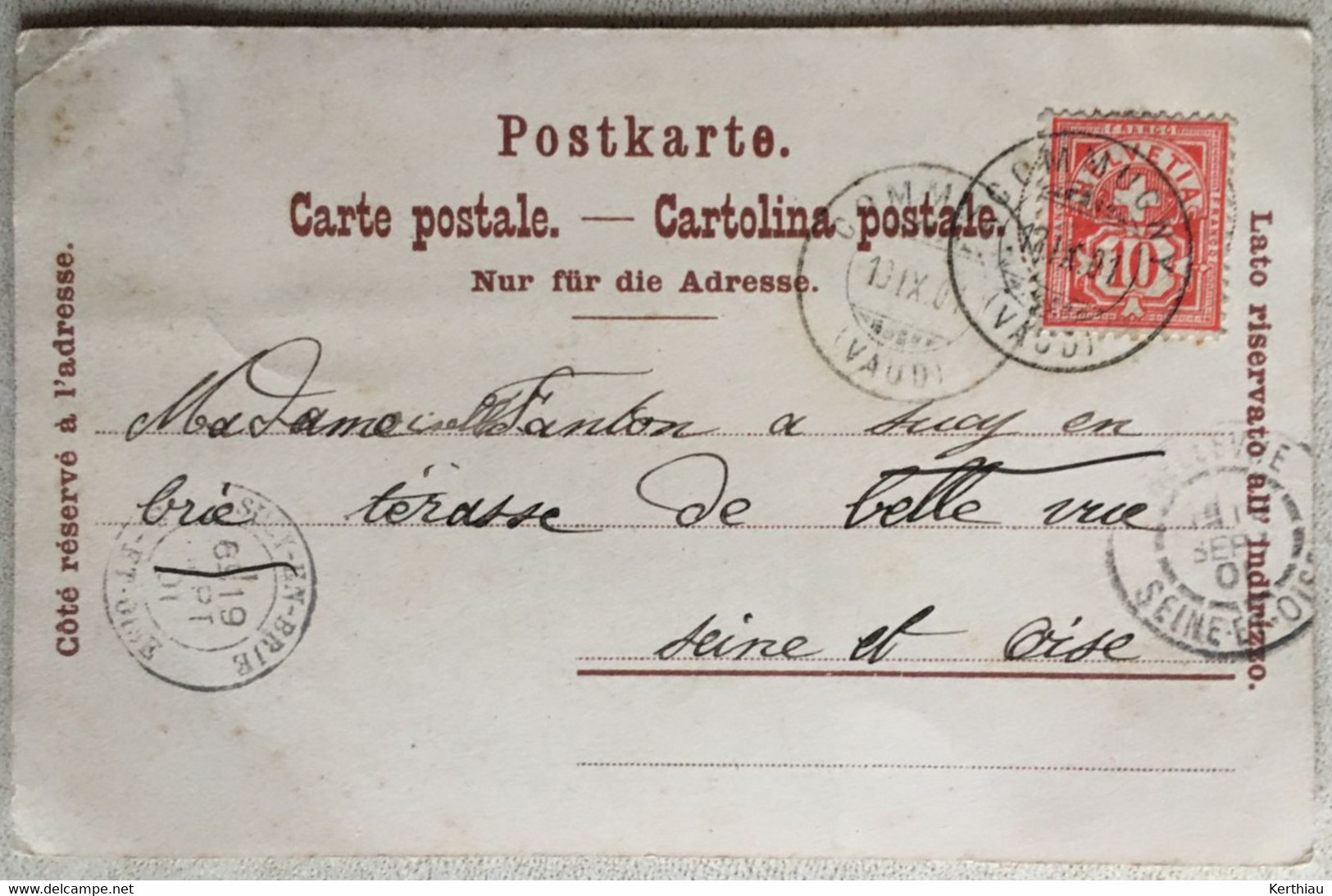 COMMUGNY - Fête Des Vignerons Les Faneurs. Carte Précurseur, Circulée 1901 - Commugny