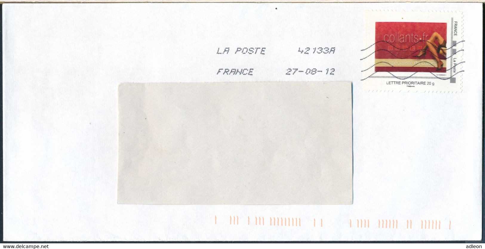 France-IDTimbres - Collants.fr - YT IDT 7 Sur Lettre Du 27-08-2012 - Covers & Documents