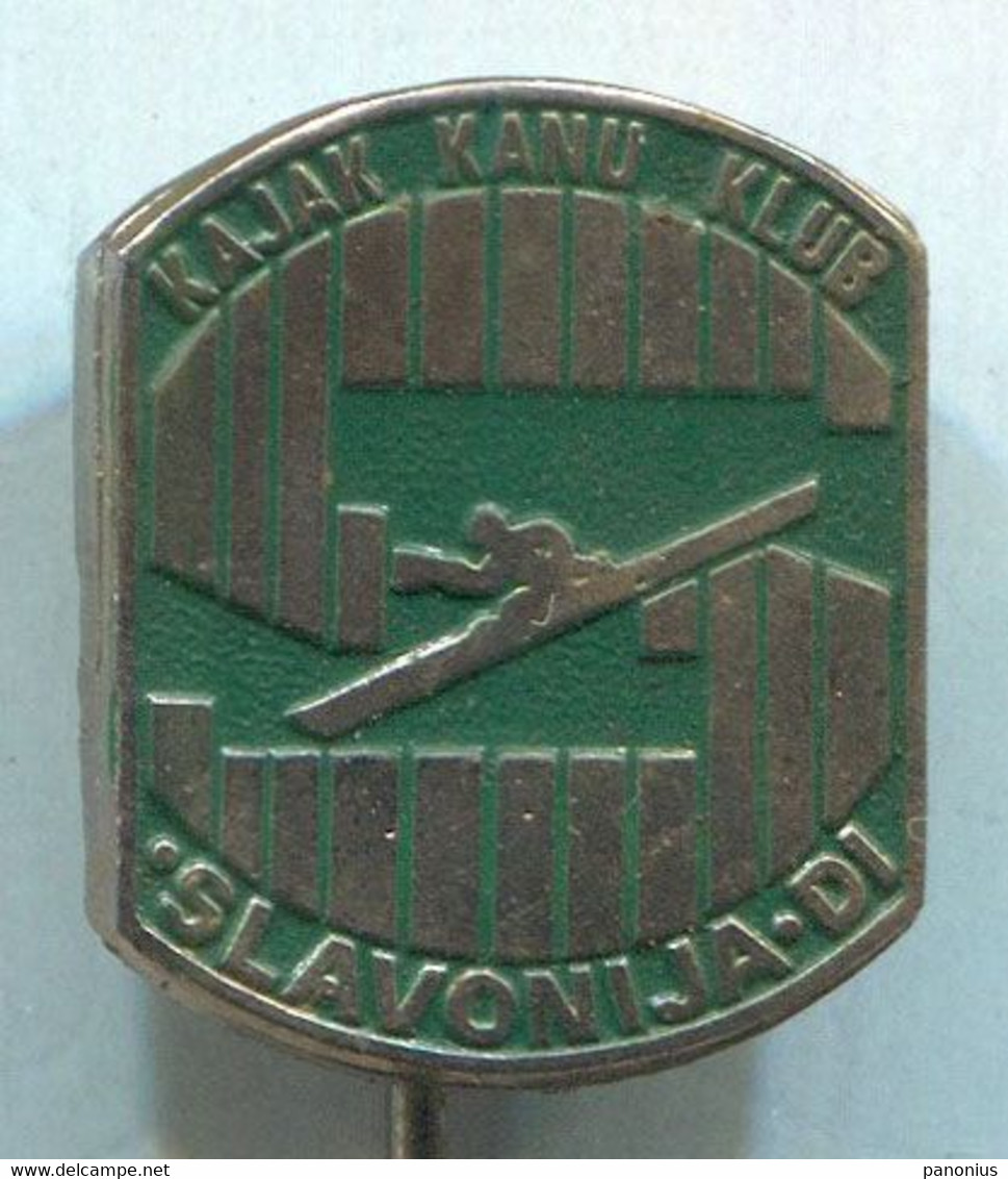 Rowing Kayak Canoe - Club Slavonija DI Slavonski Brod Croatia, Vintage Pin Badge Abzeichen - Rudersport