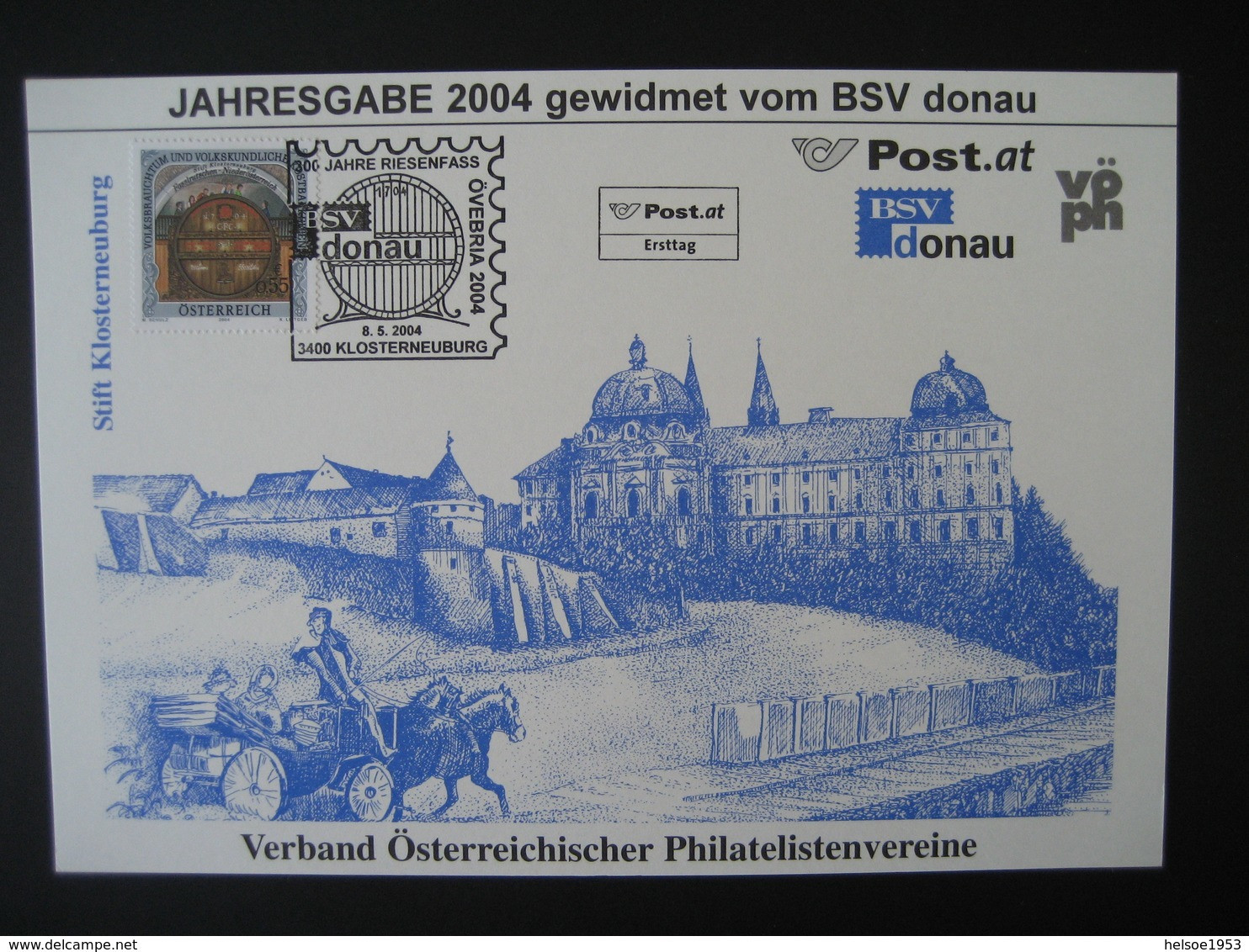 Österreich FDC VÖPh Jahresgabe 2004 Verband Österreichischer Philatelistenvereine - Lettres & Documents