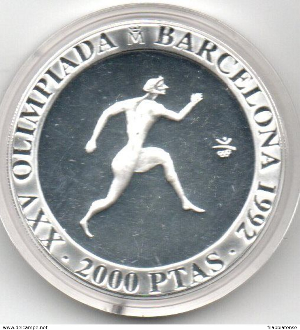 1990 - Spagna 2000 Pesetas Olimpiadi       ---- - 2 000 Pesetas