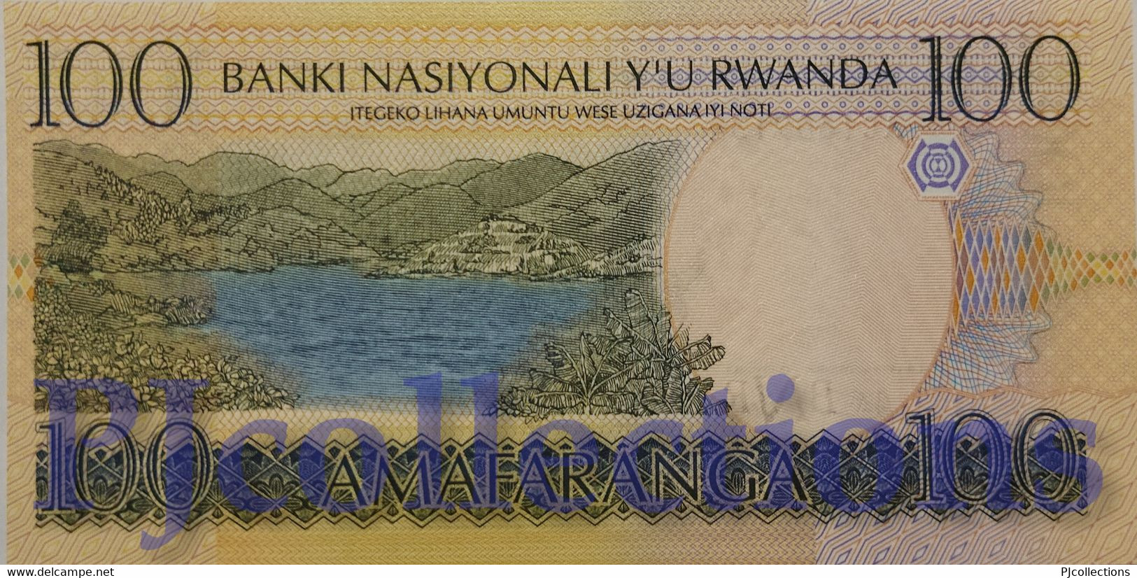 LOT RWANDA 100 FRANCS 2003 PICK 29a UNC PREFIX "AA" X 5 PCS - Rwanda