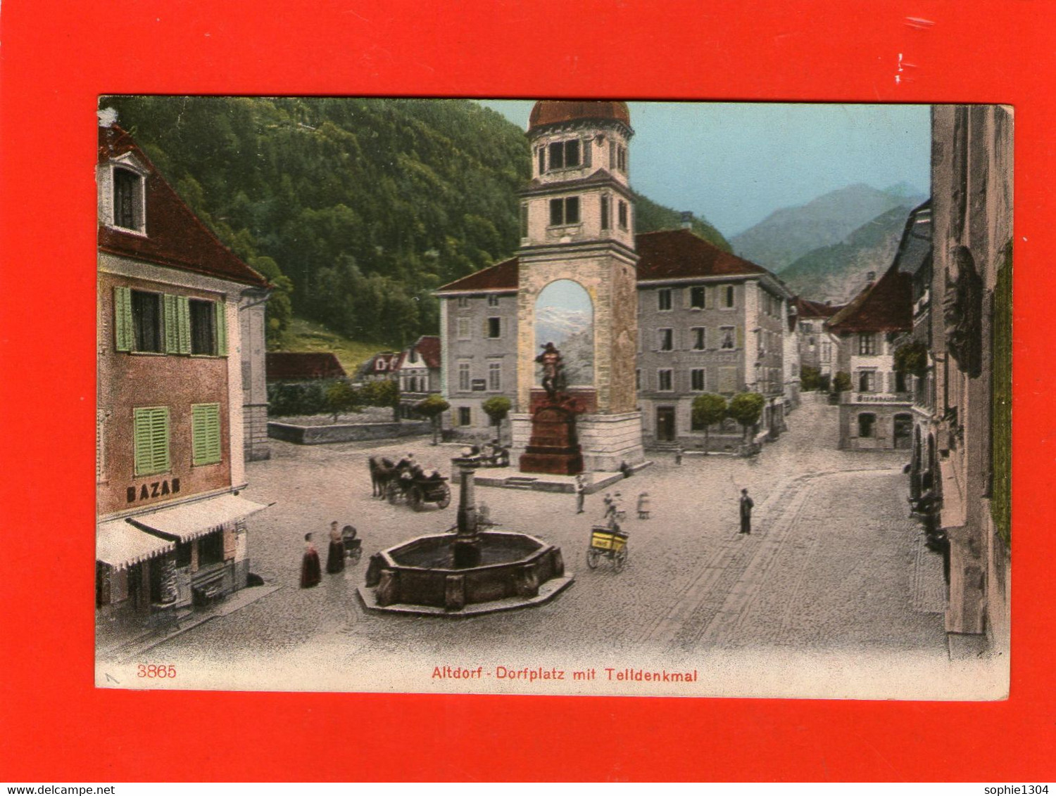 ALTDORF - Dorfplatz Mit Telldenkmal - - Altdorf