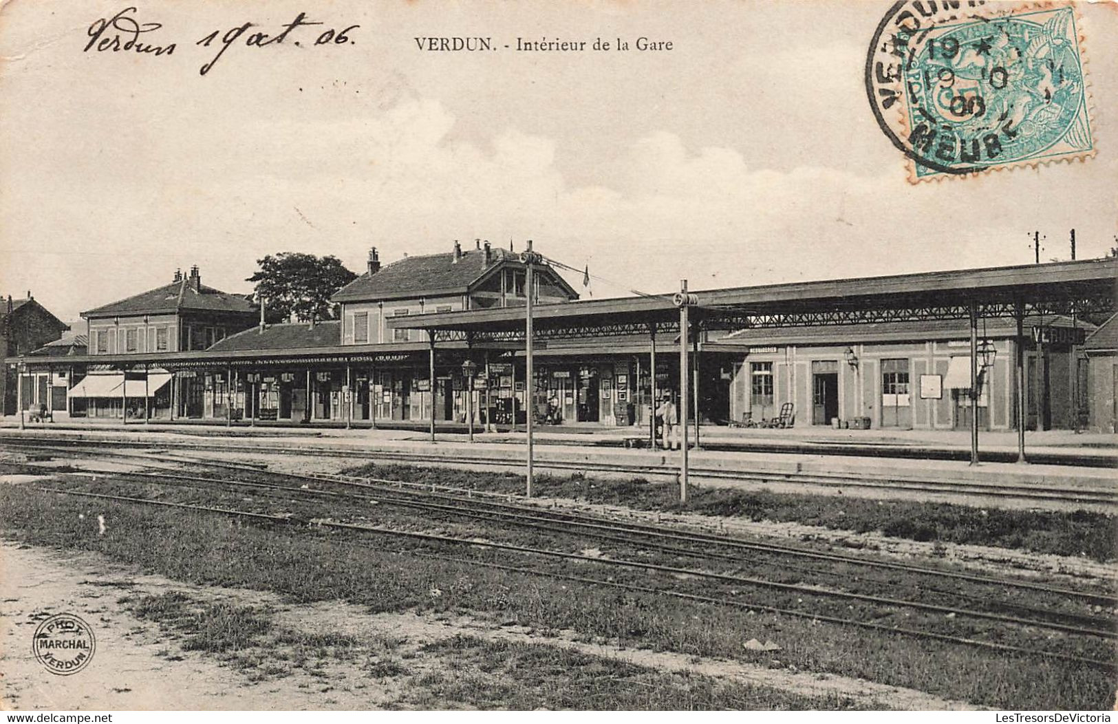 CPA Verdun - Interieur De La Gare - Chemin De Fer - Phot Marchal - Stations Without Trains