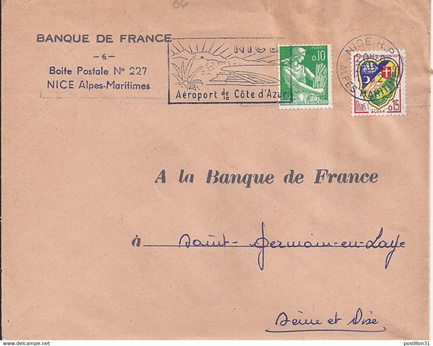 TYPE MOISSONNEUSE N° 1231 + COMPL.  SUR L. DE BASTIA / 29.11.60 - 1957-1959 Oogst