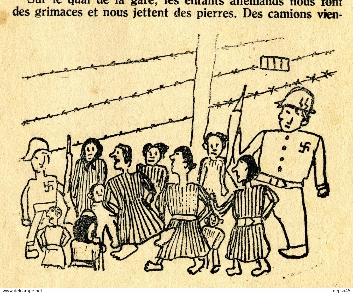 enfantines.maison d'enfants de fusillés et déportés de Ville-d'-Avray Seine et Oise. DÉPORTÉ ! dessins d'élèves.1946.