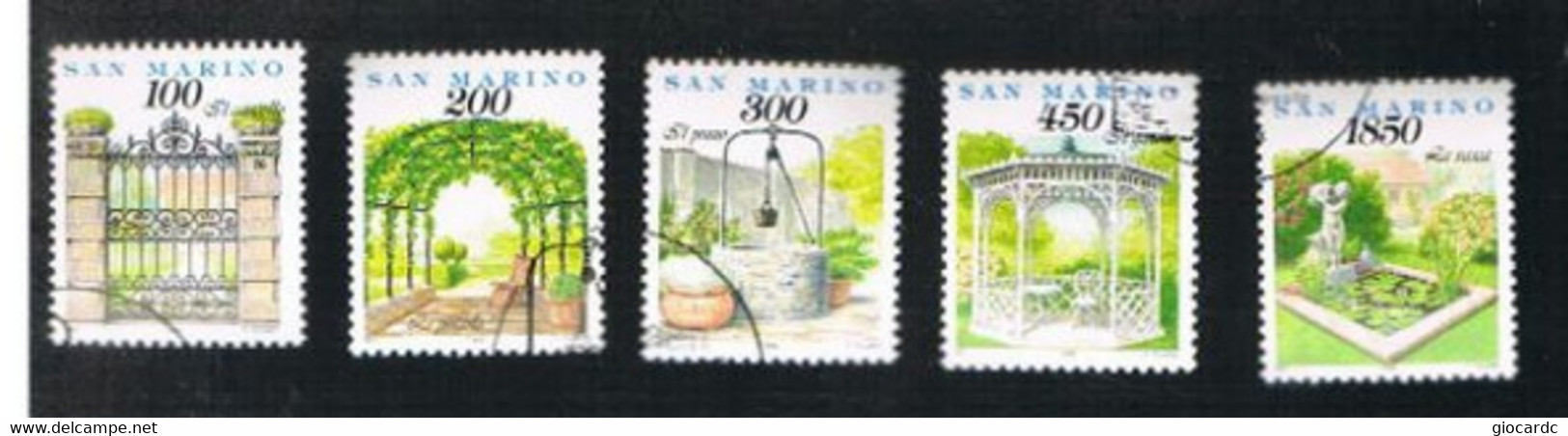 SAN MARINO - UN  1412.1416 - 1994 COSE, GESTI, AFFETTI DI OGNI GIORNO  (COMPLET SET OF 5)   -  USED° - Oblitérés