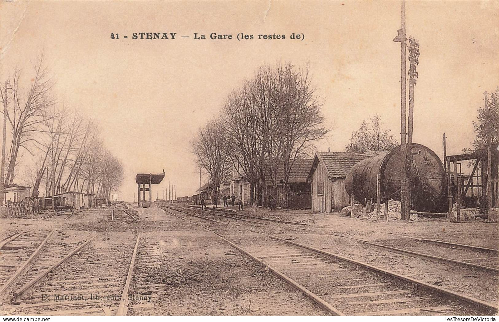 CPA  Stenay - La Gare - Les Restes De - Apres Guerre - Bahnhöfe Ohne Züge