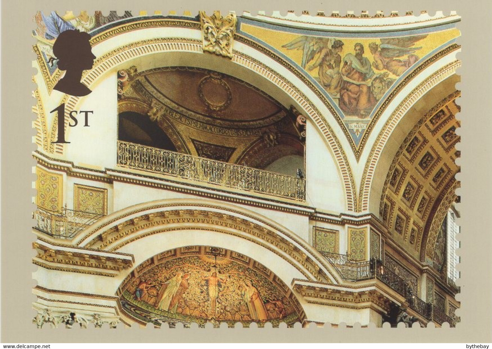 Great Britain 2008 PHQ Card Sc 2580a 1st Ceiling St. Paul's Cathedral - Cartes PHQ
