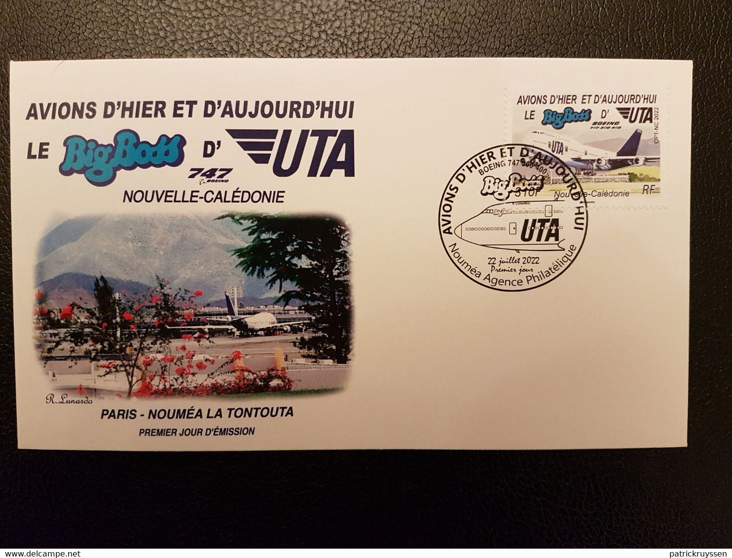 Caledonia 2022 Caledonie Avion LE BIG BOSS Boeing 747 UTA Aviation Airplane 1v FDC PJ - Ungebraucht