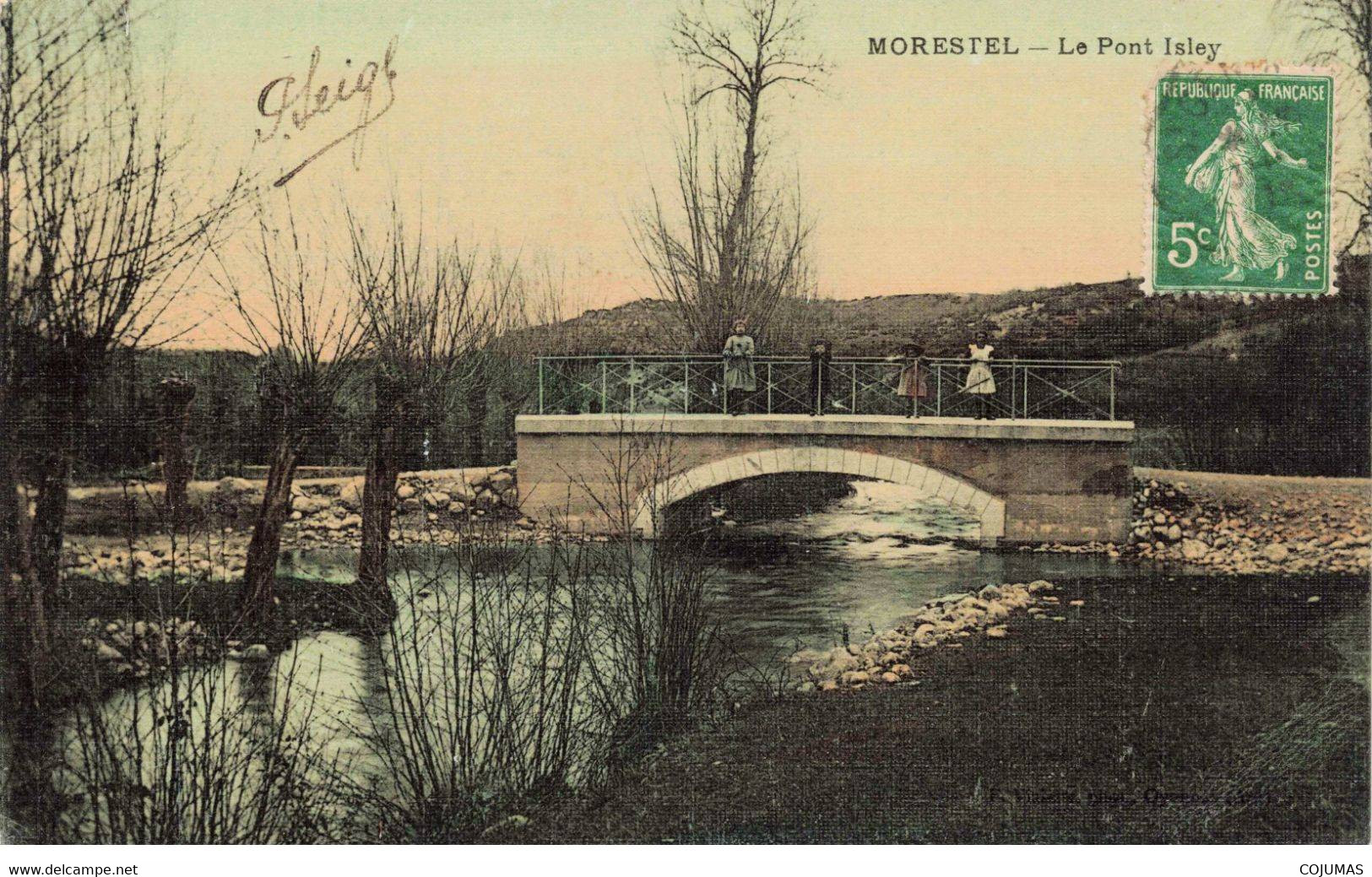 38 - MORESTEL - S02933 - Le Pont Isley - Carte Toilée - L1 - Morestel