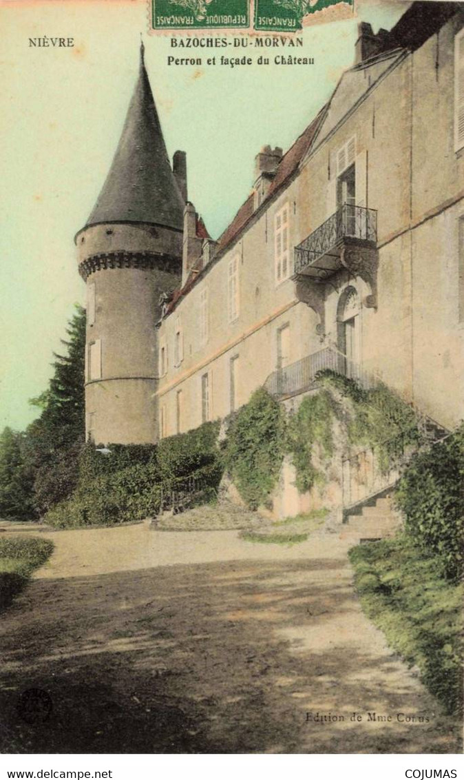 58 - BAZOCHES DU MORVAN - S03503 - Perron Et Façade Du Château - L1 - Bazoches