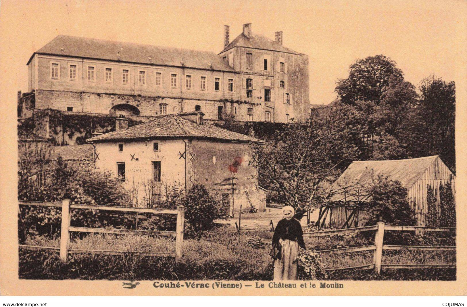 86 - COUHE VERAC - S02412 - Le Château Et Le Moulin - L2 - Couhe