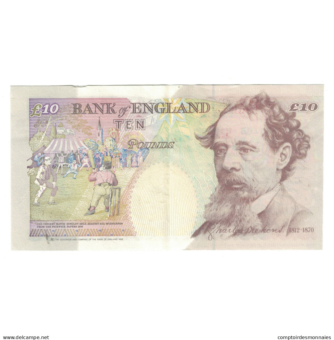Billet, Grande-Bretagne, 10 Pounds, 1993-1998, KM:386a, SUP - 10 Ponden
