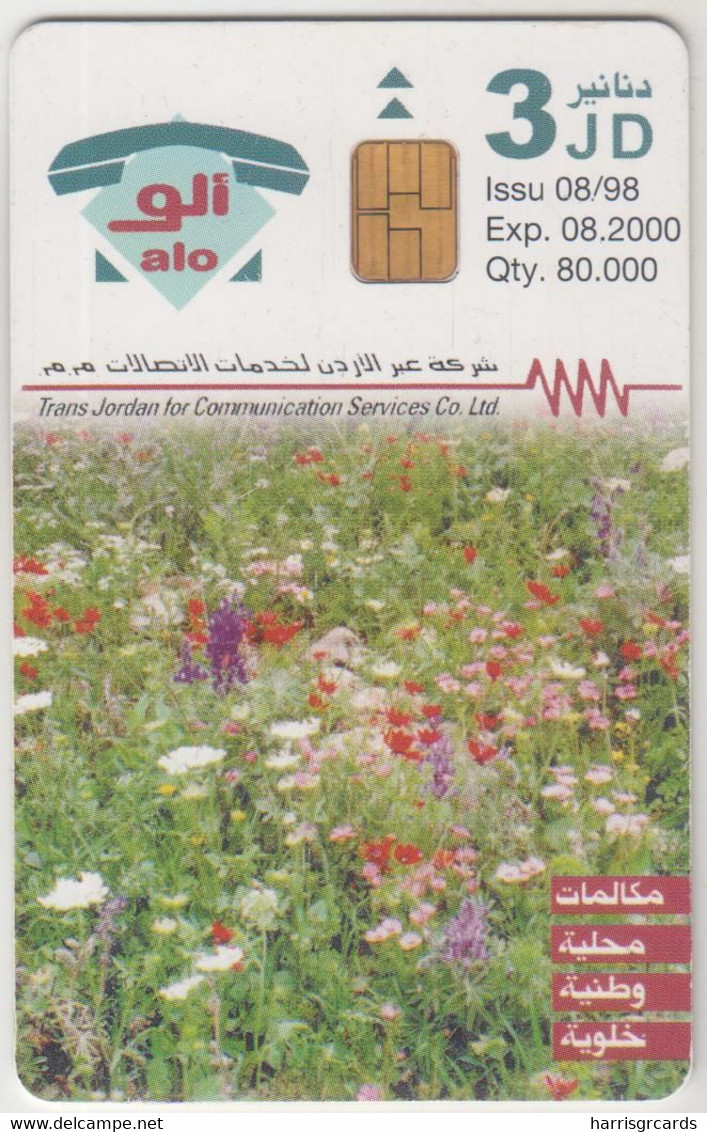 JORDAN - Nature In Jordan 2, Tirage 80.000, 08/98, Used - Giordania