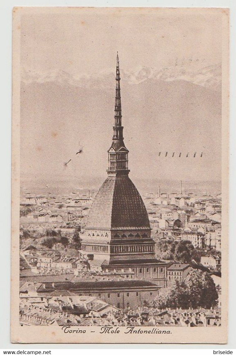 TORINO PANORAMA MOLE ANTONELLIANA F/P VIAGGIATA 1938 - Mole Antonelliana